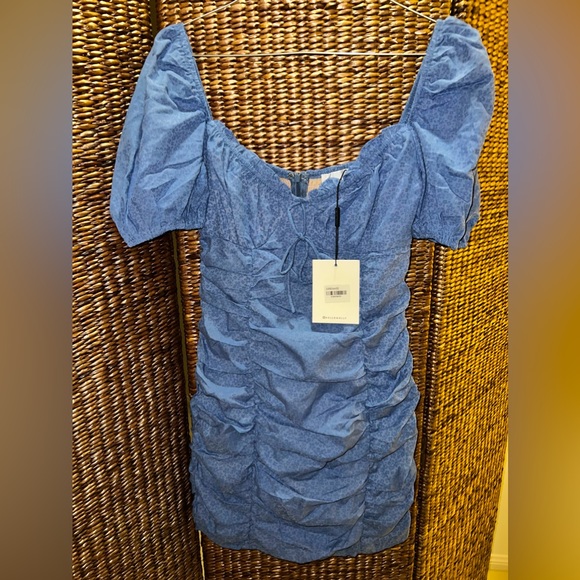 🧵💙 Blue Mini Dress by Hello Molly 💙🧵 Size Small BNWT RRP $85 - Picture 8 of 13